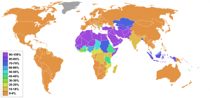 イスラム諸国の人口比